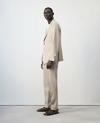 Mango Men's Amalfi Linen Slim-Fit Suit Pants