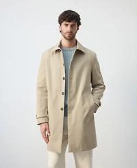 Mango Men's Water-Repellent Pockets Trench Coat