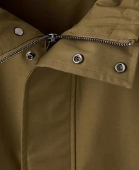 Mango Men's Pockets Water-Repellent Parka