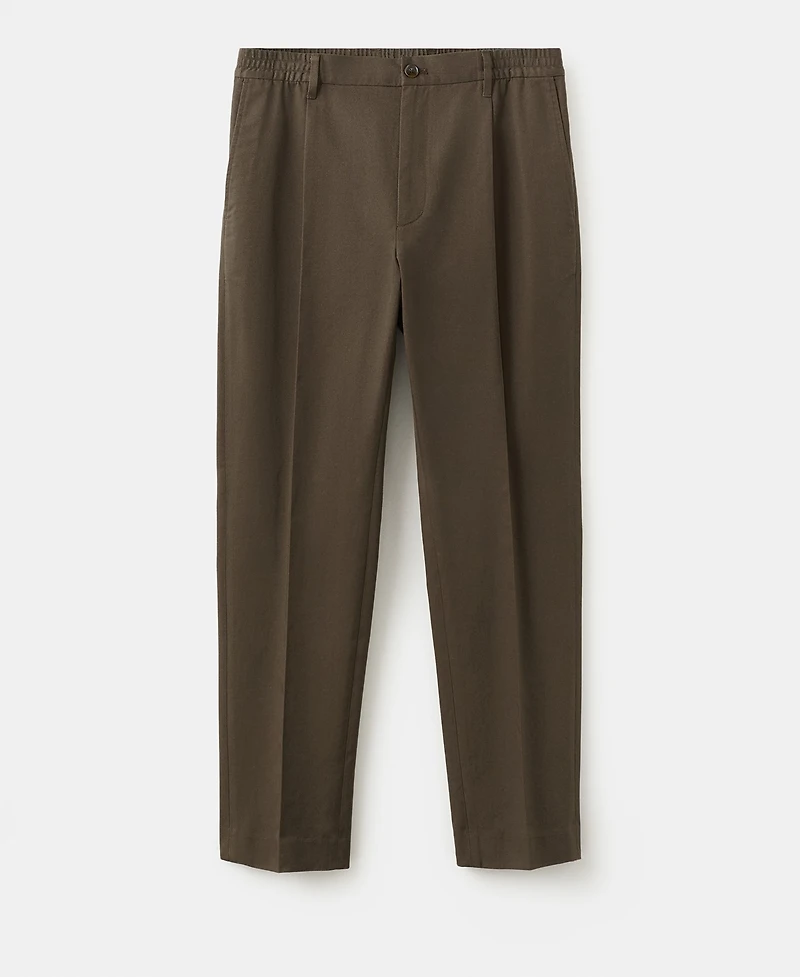 Mango Men's Regular-Fit Pleated Pants