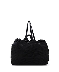Pre-Owned Balenciaga Medium 24/7 Drawstring Tote Mesh and Canvas