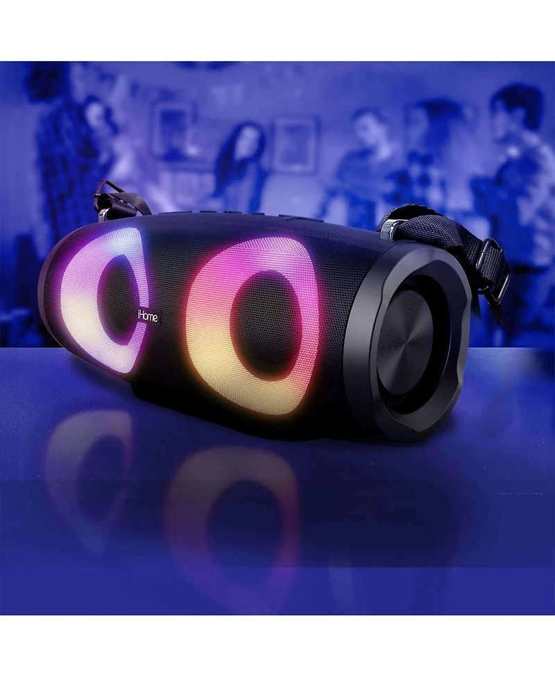 iHome Color Changing Bluetooth Fm Portable Boombox Speaker