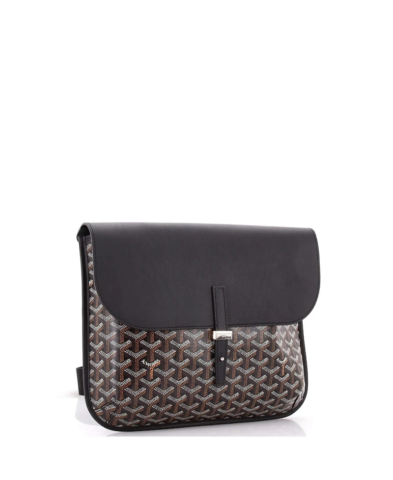 Pre-Owned Goyard Coursier Messenger Bag Coated Canvas and Leather