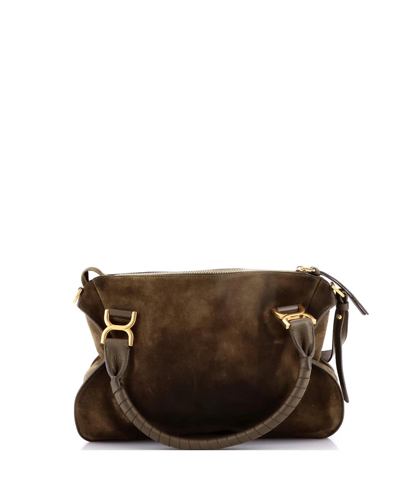 Pre-Owned Chloe Medium Marcie Shoulder Bag Suede