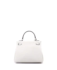 Pre-Owned HERMES Kelly 25 Handbag Grey Togo with Palladium Hardware