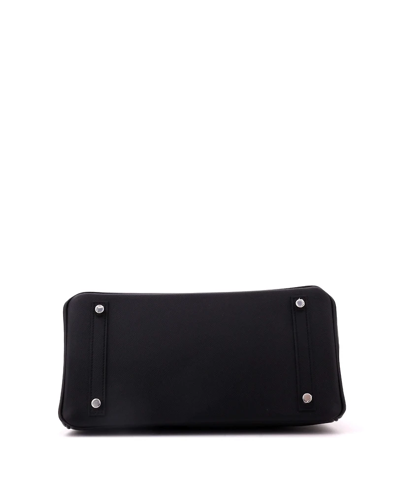 Pre-Owned Hermes Birkin Handbag Epsom with Palladium Hardware