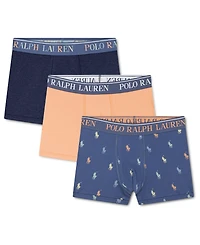 Polo Ralph Lauren Big Boys Cotton Stretch Boxer Briefs 3-Pack