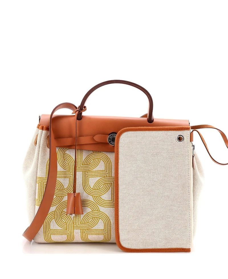 Pre-Owned HERMES 31 Herbag Zip Circuit 24 Vache Hunter and Leather