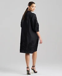 Natori Women's Carnation Embroidery V-Neck Dress