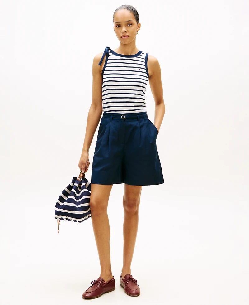 Tommy Hilfiger Women's Bow Detail Crewneck Tank Top