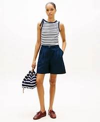 Tommy Hilfiger Women's Bow Detail Crewneck Tank Top