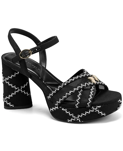 Karl Lagerfeld Paris Women's Hickory Platform Dress Sandals