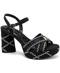 Karl Lagerfeld Paris Women's Hickory Platform Dress Sandals