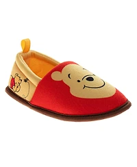 Disney Toddler Winnie the Pooh Kids' Slippers Plush, Warm, and Soft House Shoes (Toddler 3-10 / 11-12)