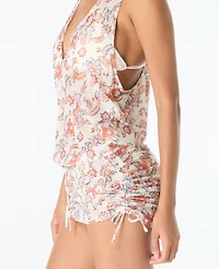 Vince Camuto Women's Racer-Back Cover-Up Swim Dress