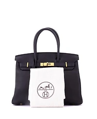 Pre-Owned Hermes Birkin Handbag Togo with Gold Hardware