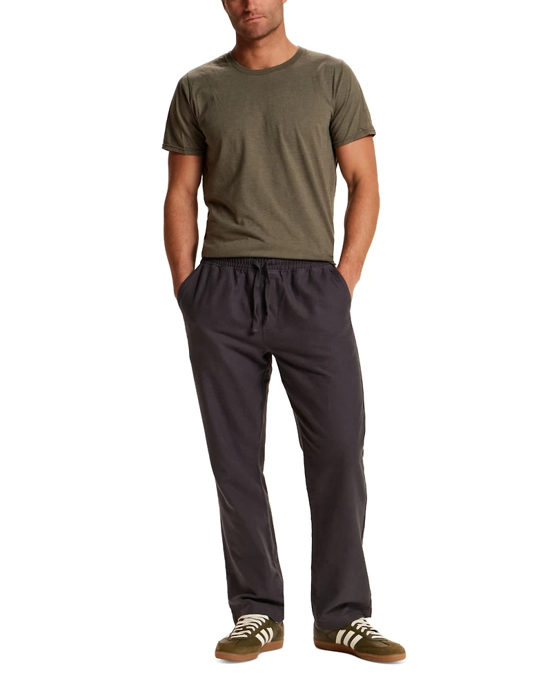 Weatherproof Vintage Men's Regular-Fit Linen Blend Drawstring Pants