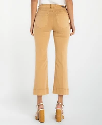 Liverpool Los Angeles Petite Hannah Crop Flare Hugger Jeans