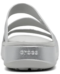 Crocs Women's Getaway Casual Metallic Strappy Sandals from Finish Line