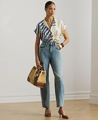 Lauren Ralph Women's High-Rise Barrel Jeans