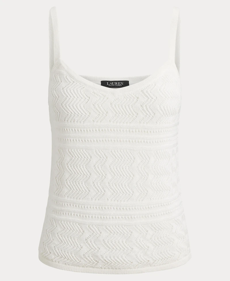 Lauren Ralph Women's Sleeveless V-Neck Sweater Tank Top