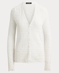 Lauren Ralph Women's Long-Sleeve V-Neck Cardigan