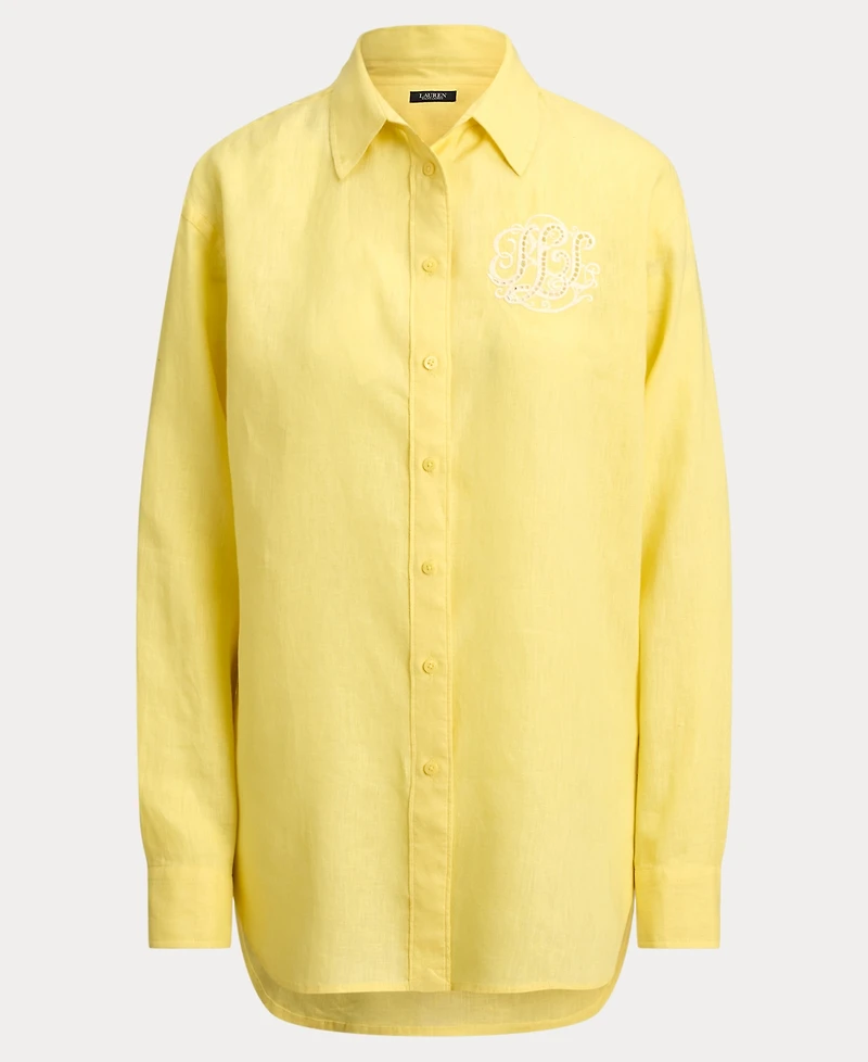 Lauren Ralph Women's Long-Sleeve Oversized Shirt