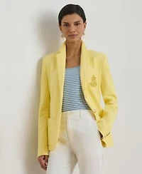 Lauren Ralph Lauren Bullion Jacquard Blazer P Xs 3x