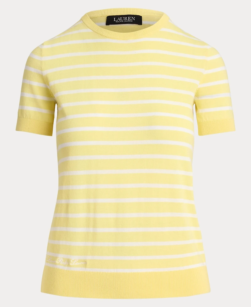 Lauren Ralph Women's Short-Sleeve Ribbed Sweater