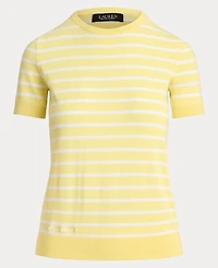 Lauren Ralph Women's Short-Sleeve Ribbed Sweater