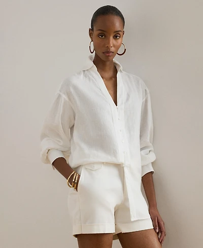 Lauren Ralph Women's Blouson-Sleeve Shirt