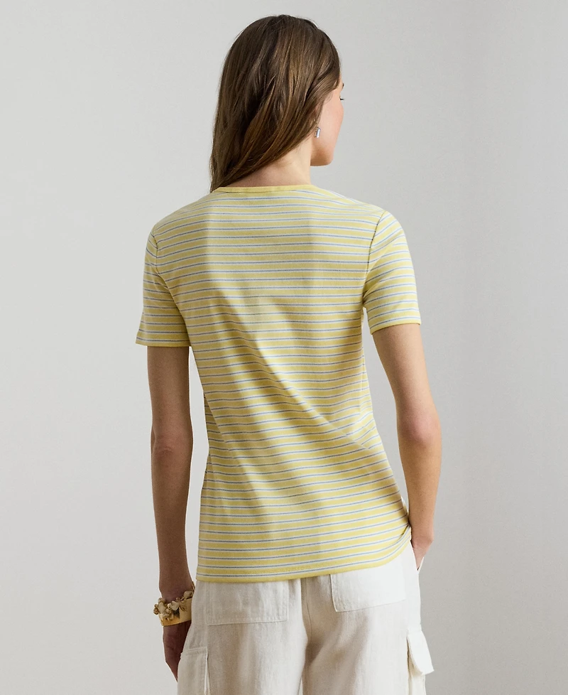 Lauren Ralph Women's Striped Short-Sleeve T-Shirt