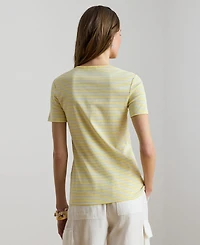 Lauren Ralph Women's Striped Short-Sleeve T-Shirt