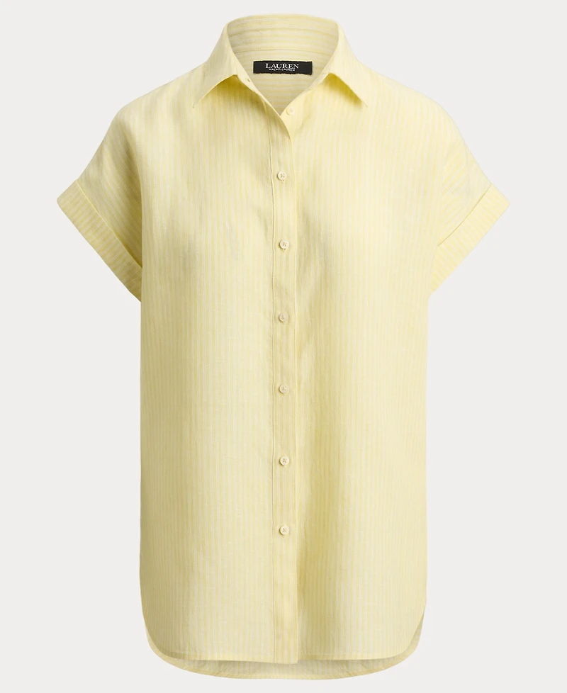 Lauren Ralph Women's Relaxed Fit Short-Sleeve Shirt
