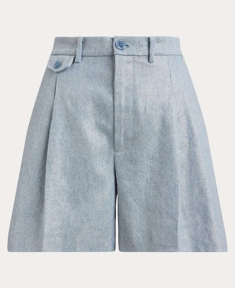 Lauren Ralph Women's Wide-Leg Pleated Shorts