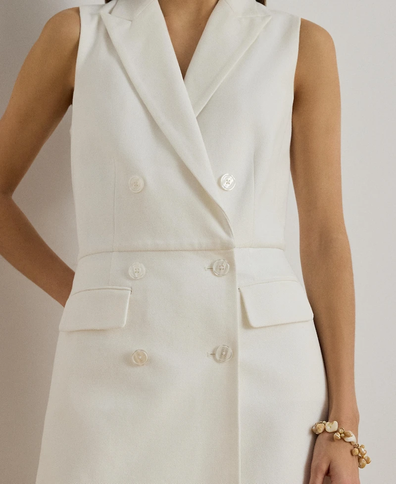 Lauren Ralph Women's Sleeveless Double-Breasted Romper