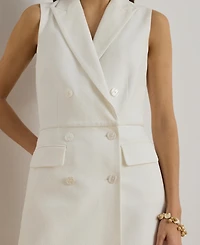 Lauren Ralph Women's Sleeveless Double-Breasted Romper