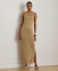 Lauren Ralph Women's Round Neck Maxi Dress