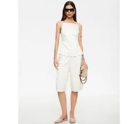 Lioness Women's Lace-Trimmed Jort Shorts