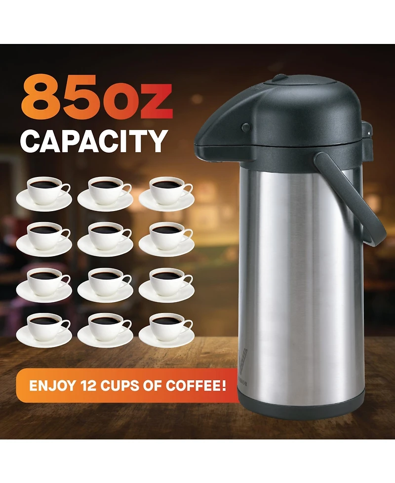 Vondior Thermal Coffee Carafe Dispenser oz: Insulated Hot/Cold Stainless Steel