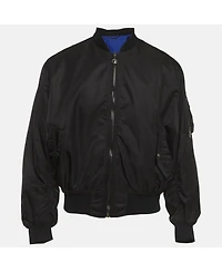 Pre-Owned Versace Men's Synthetic Bomber Jacket