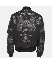 Pre-Owned Givenchy Men's Tattoo Print Reversible Bomber Jacket