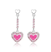Chanteur Girls Hypoallergenic Heart Drop Earrings for Girls