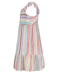 Roxy Girls' 7-16 Flutter-Sleeve Sweetheart Neck Dress