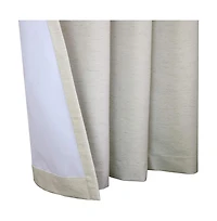 Commonwealth Home FashionsVentura Tab Top Curtain Panel Pair Window Dressing each - 78x84", Natural