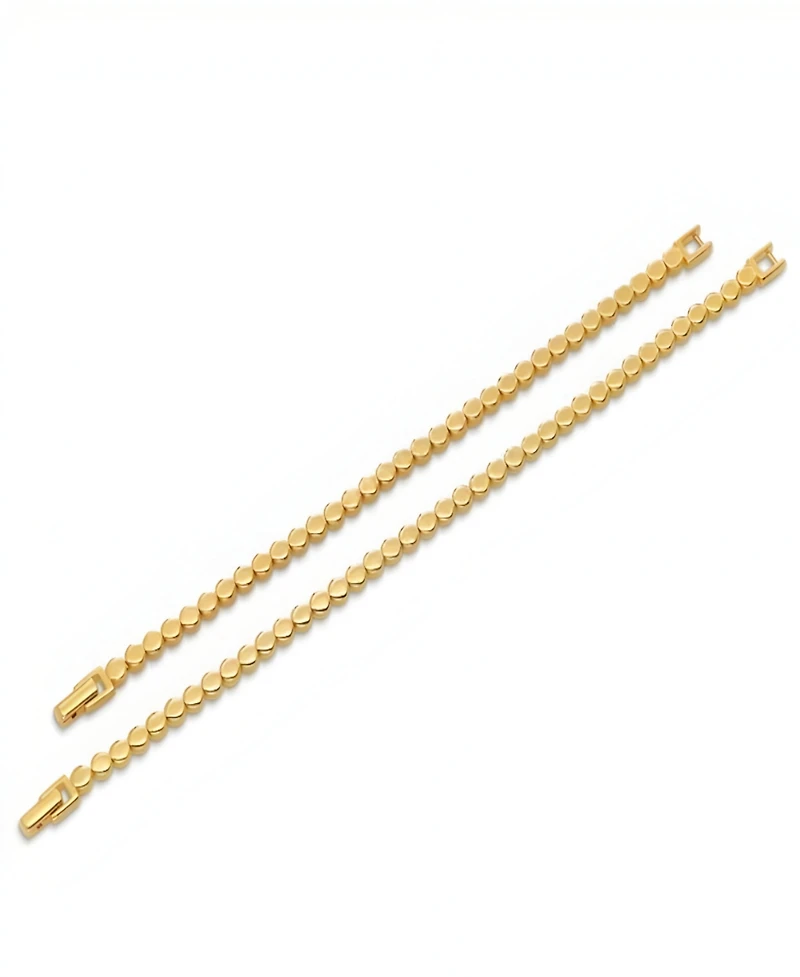 Oak & Luna Classic Dot Bracelet in Gold Vermeil