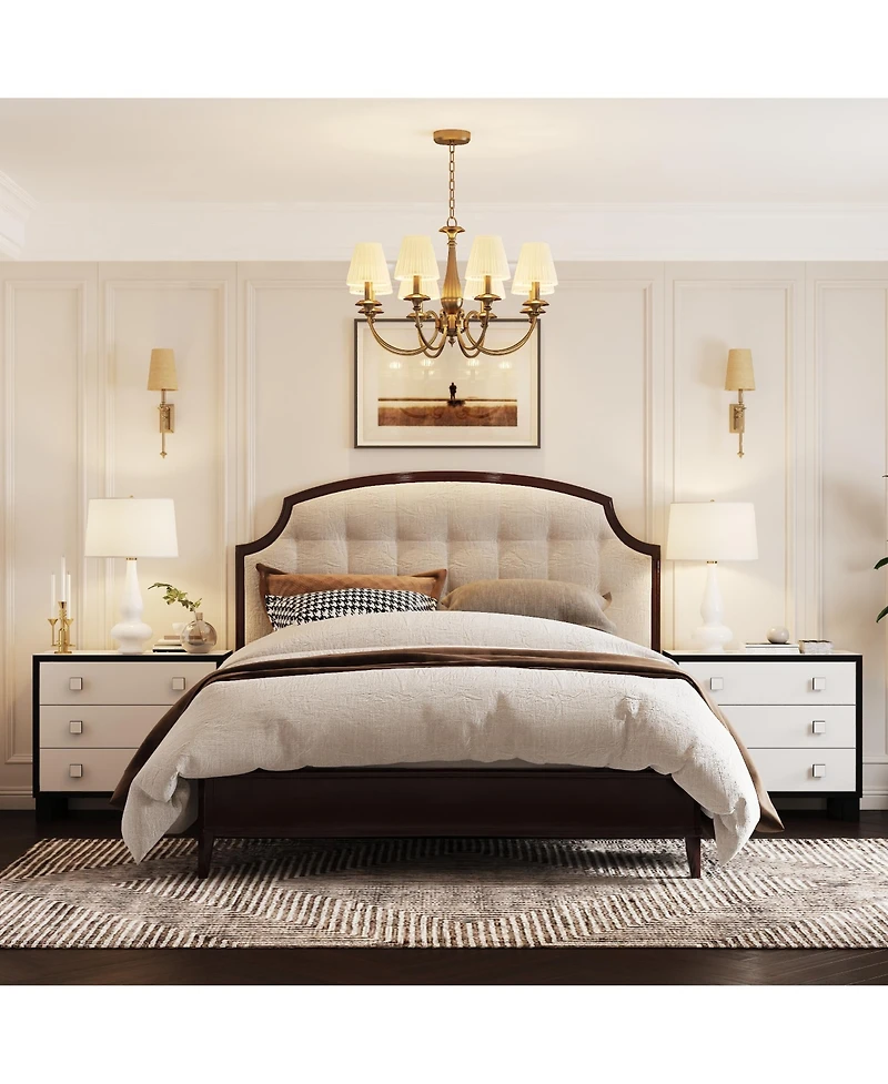 Homsee 3-Drawer Bedroom Dresser , Modern Chest, Nightstand