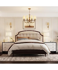 Homsee 3-Drawer Bedroom Dresser , Modern Chest, Nightstand