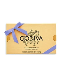 Godiva Assorted Chocolate Gold Gift Box with Iris Ribbon