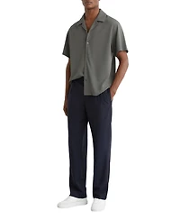 Reiss Men's Textured Cuban-Collar Shirt